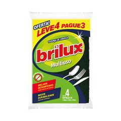 Esponja Brilux Multiuso Leve 4 Pague 3