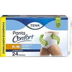 Roupa Íntima Descartável Tena Pants Confort P/M com 24 Unidades