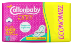 Absorvente Lady Suave com Abas com 16 Unidades