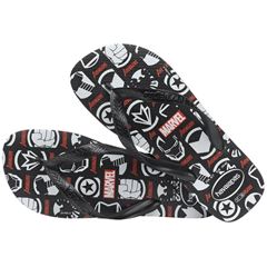 Sandália Havaianas Top Marvel Logo Preto 43/44