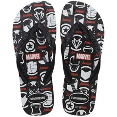 Sandália Havaianas Top Marvel Logo Preto 43/44