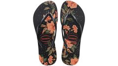 Sandália Havaianas Slim Orgânico Preto/Cinza Dark/Cinza Dark 33/34