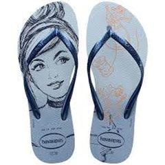 Sandália Havaianas Slim Princesa Azul Ashley 39/40