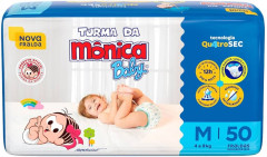 Fralda Descartável Turma da Mônica Mega M