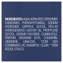 Gel Fixador Clear Men Controle Caspa