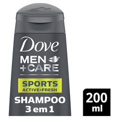 Shampoo Dove Men+Care 3 em 1 Sports 200ml