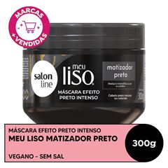 MASCARA MEU LISO MATIZADOR PRETO SALON LINE 300G