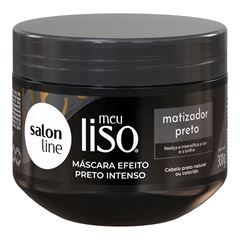 MASCARA MEU LISO MATIZADOR PRETO SALON LINE 300G