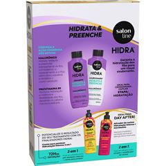 KIT SHAMPOO E CONDICIONADOR HIDRA HIALURONICO SALON LINE 300ML