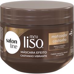 MASCARA MEU LISO MATIZADOR CASTANHO SALON LINE 300G