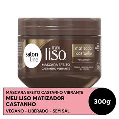 Máscara Salon Line Meu Liso Matizador Castanho
