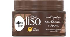 Máscara Salon Line Meu Liso Matizador Castanho