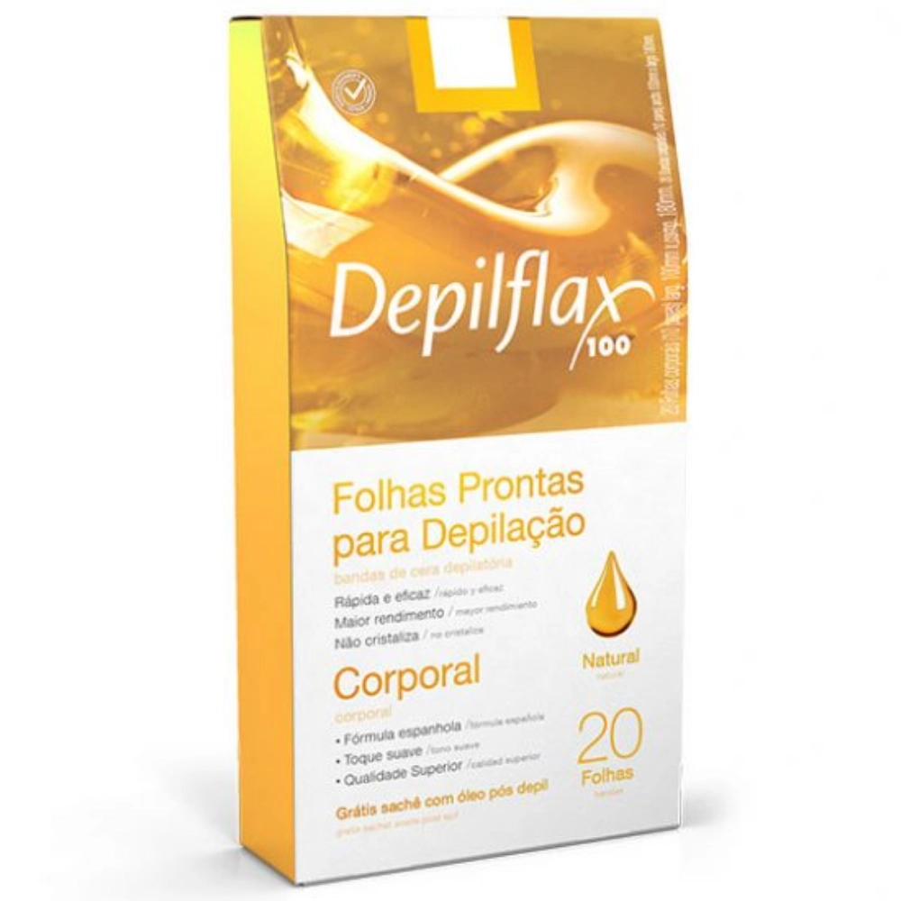 FOLHA PRONTA DEPILFLAX CORPORAL NATURAL