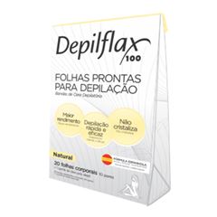 Lenço Depilflax Depilatório com 20 Unidades