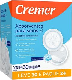 Absorvente para Seios Cremer Leve 30 Pague 24 unidades