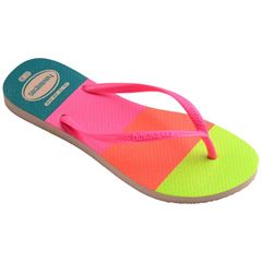 Sandália Havaianas Slim Neon Glow Rosa Ballet 33/34