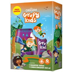 SHAMPOO + CONDICIONADOR INFANTIL GRUPY KIDS FORCA VITAMINADA 500/250ML