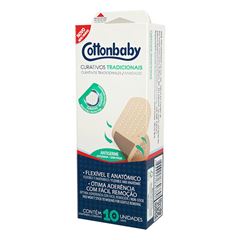 Curativo Antisséptico Cottonbaby Tradicional com 10 Unidades
