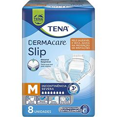 Fralda Tena Slip Dermacare Média com 8 Unidades