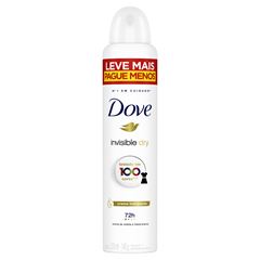 Desodorante Aerossol Dove Feminino Invisible 250ml Leve Mais Pague Menos