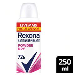 Desodorante Aerossol Rexona Feminino Powder Dry 250ml Leve Mais Pague Menos