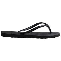 SANDALIA HAVAIANAS SLIM GLITER II PRETA CINZA DARK 33/34