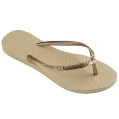 SANDALIA HAVAIANAS SLIM GLITER II AREIA 33/34