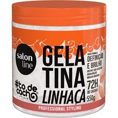 GELATINA LINHACA TODECACHO DEFINICAO E BRILHO SALON LINE 550G