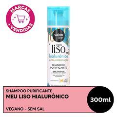 SHAMPOO MEU LISO HIALURONICO ULTRA-HIDRATACAO SALON LINE 300ML