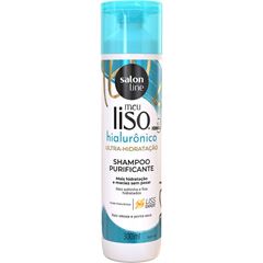 SHAMPOO MEU LISO HIALURONICO ULTRA-HIDRATACAO SALON LINE 300ML