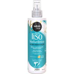 SPRAY DEFRIZANTE PROTETOR TERMICO MEU LISO HIALURONICO ULTRA-HIDRATACAO SALON LINE 240ML