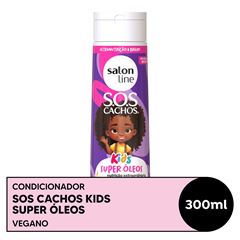 CONDICIONADOR SOS CACHOS KIDS SUPER OLEOS SALON LINE 300ML