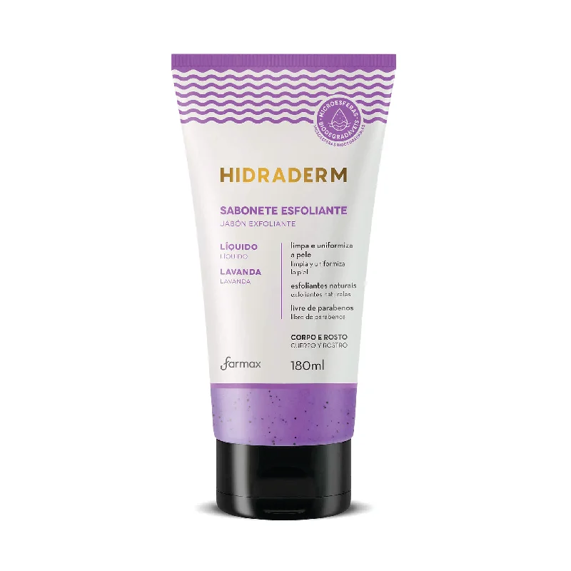 Sabonete Líquido Hidraderm Esfoliante Lavanda