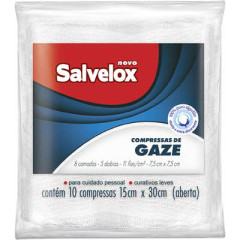 Compressa Salvelox 11 Fios Estéril Com 10 Unidades