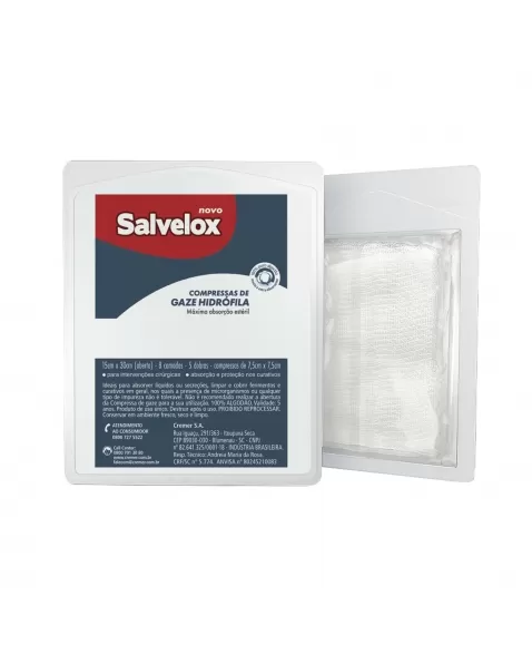 Compressa Salvelox 11 Folhas 7,5cm com 5 unidades