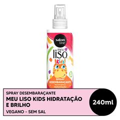 SPRAY MEU LISO KIDS DESEMBARACANTE HIDRATACAO E BRILHO SALON LINE 240ML