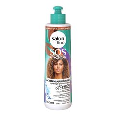 ATIVADOR DE CACHOS SOS CACHOS ACIDO HIALURONICO SALON LINE 300ML