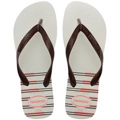 SANDALIA HAVAIANAS TOP BASIC BRANCO/CAFE 35/36