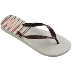 SANDALIA HAVAIANAS TOP BASIC BRANCO/CAFE 41/42