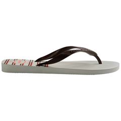 SANDALIA HAVAIANAS TOP BASIC BRANCO/CAFE 41/42