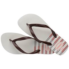 SANDALIA HAVAIANAS TOP BASIC BRANCO/CAFE 41/42