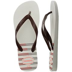 SANDALIA HAVAIANAS TOP BASIC BRANCO/CAFE 41/42