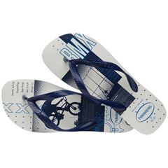 Sandália Havaianas Top Athletic Branco e Marinho 35/36