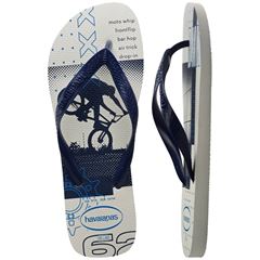 Sandália Havaianas Top Athletic Branco e Marinho 35/36