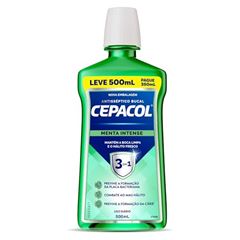 Enxaguante Bucal Cepacol Menta Leve 500ml Pague 350ml