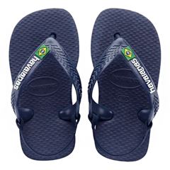 Sandália Havaianas Baby Brasil Logo Marrom/Amarelo Cítrico 17/18