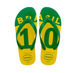 Sandália Havaianas Brasil 10 Amarelo Cítrico 39/40