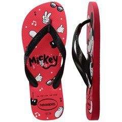 Sandália Havaianas Top Disney Vermelho Rubi/Preto 41/42