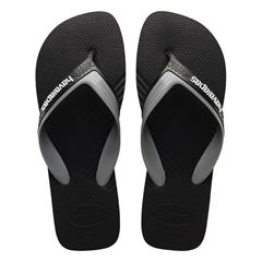 Sandália Havaianas Dual Preto/Cinza Aço 43/44