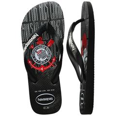 Sandália Havaianas Kids Times Corinthians Preto 27/28
